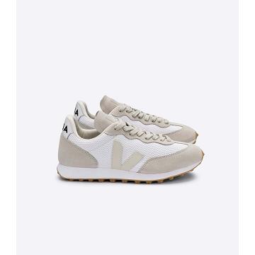 Veja RIO BRANCO ALVEOMESH Men's Running Shoes White/Beige | NZ 170NWY